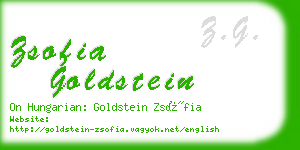 zsofia goldstein business card